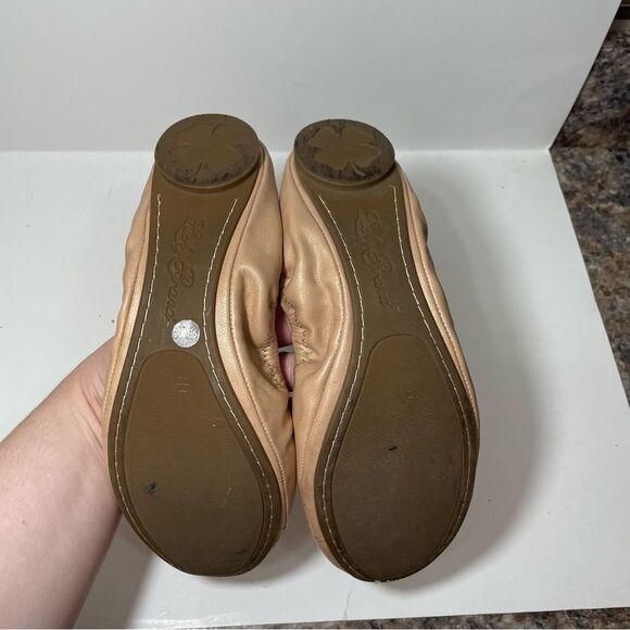 Lucky Brand Tan Leather Round Toe Ballet Flats - Picture 6 of 8